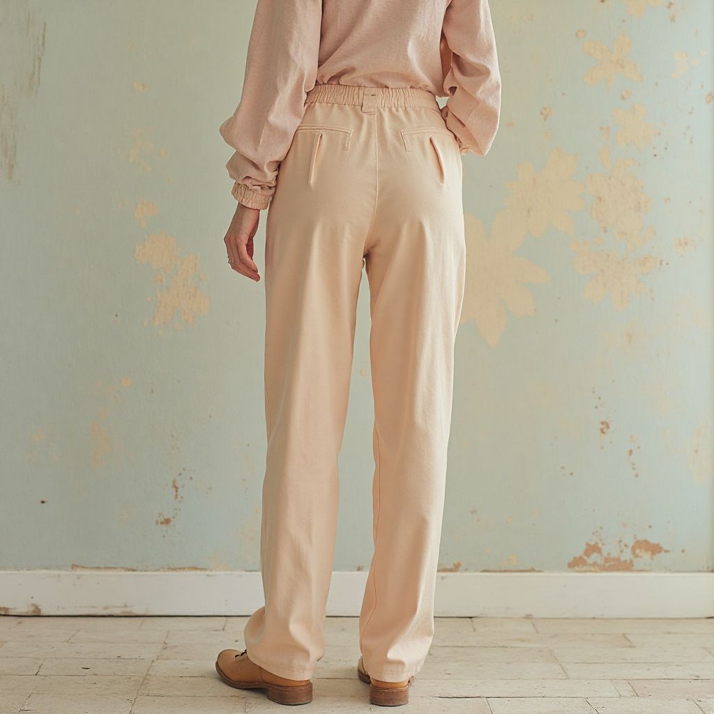 High-waisted retro style pants